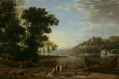 Landscape with Merchants Claude Lorrain
